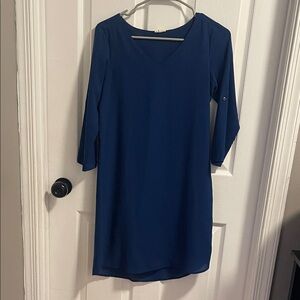 Japna Navy Long Sleeve Dress